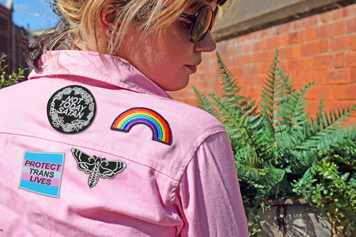 Protect Trans Lives Patches Sew on Patches for Jackets Hats 