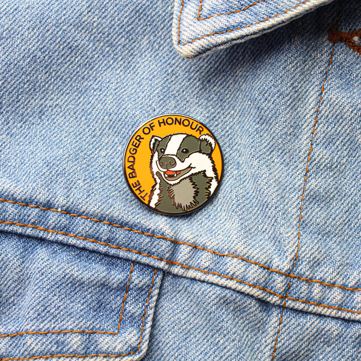 Badger Of Honour Enamel Pin | Extreme Largeness Wholesale