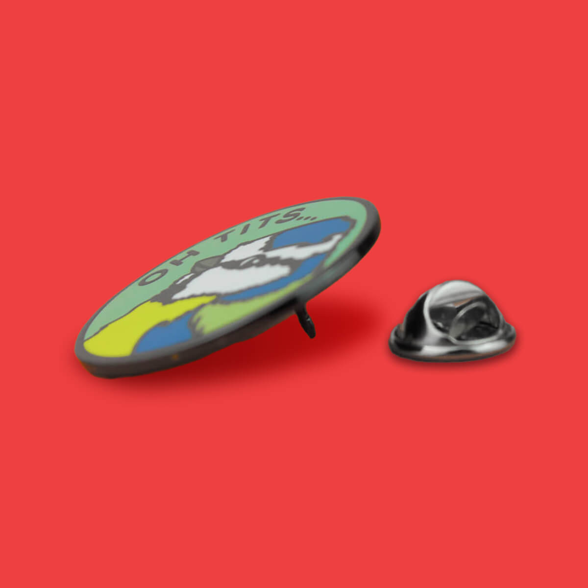 OH TITS ENAMEL PIN - PACK OF 5 - Extreme Largeness Wholesale