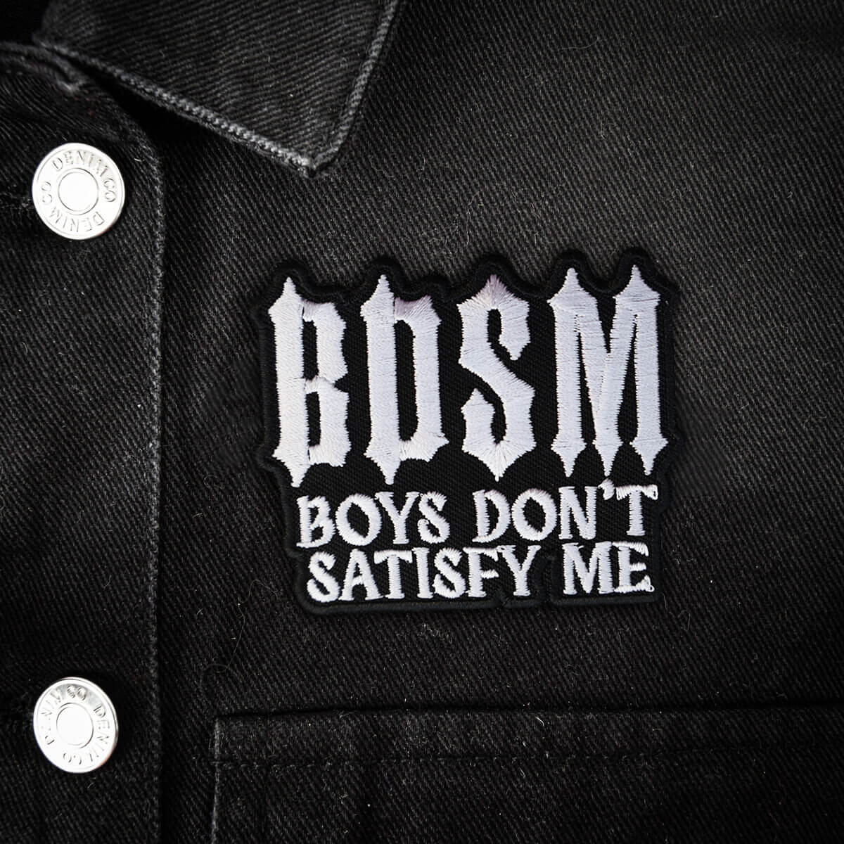 BDSM BOYS DON'T SATISFY ME PATCH - PACK OF 6 - Extreme Largeness Wholesale
