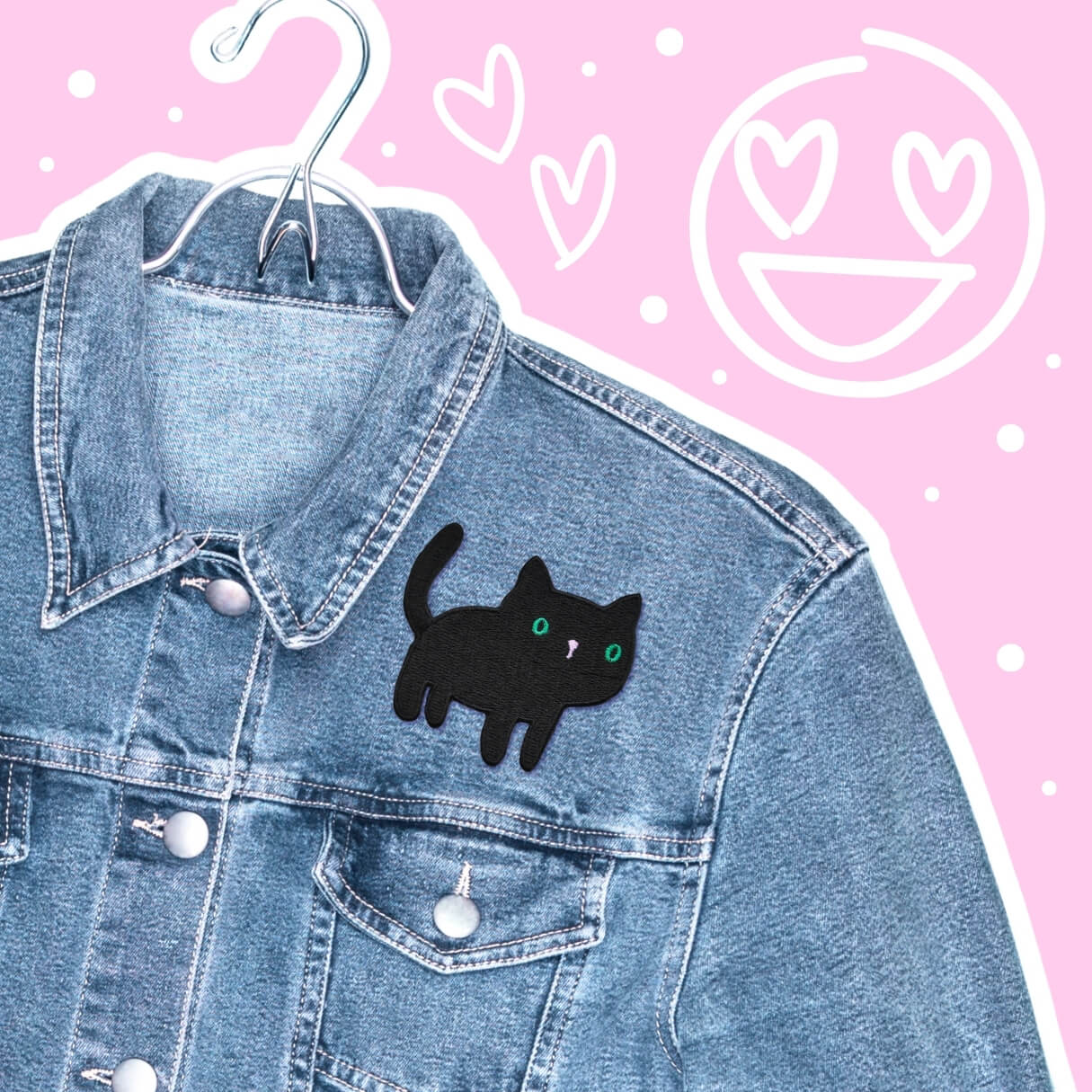 BLACK CAT PATCH - PACK OF 6 - Extreme Largeness Wholesale