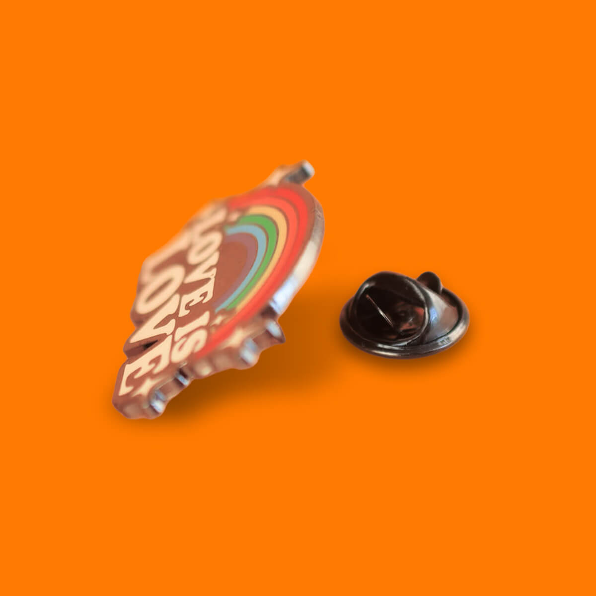 LOVE IS LOVE ENAMEL PIN - PACK OF 5 - Extreme Largeness Wholesale