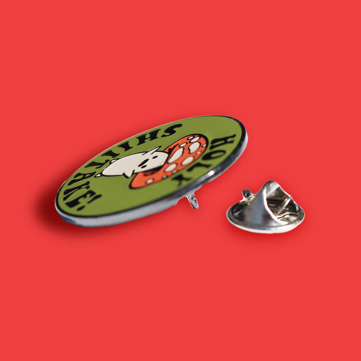 HOLY SHIITAKE ENAMEL PIN - PACK OF 5 - Extreme Largeness Wholesale