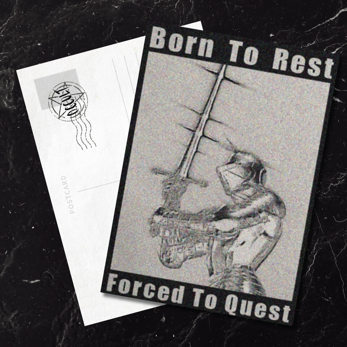 FORCED TO QUEST POSTCARD - PACK OF 5
