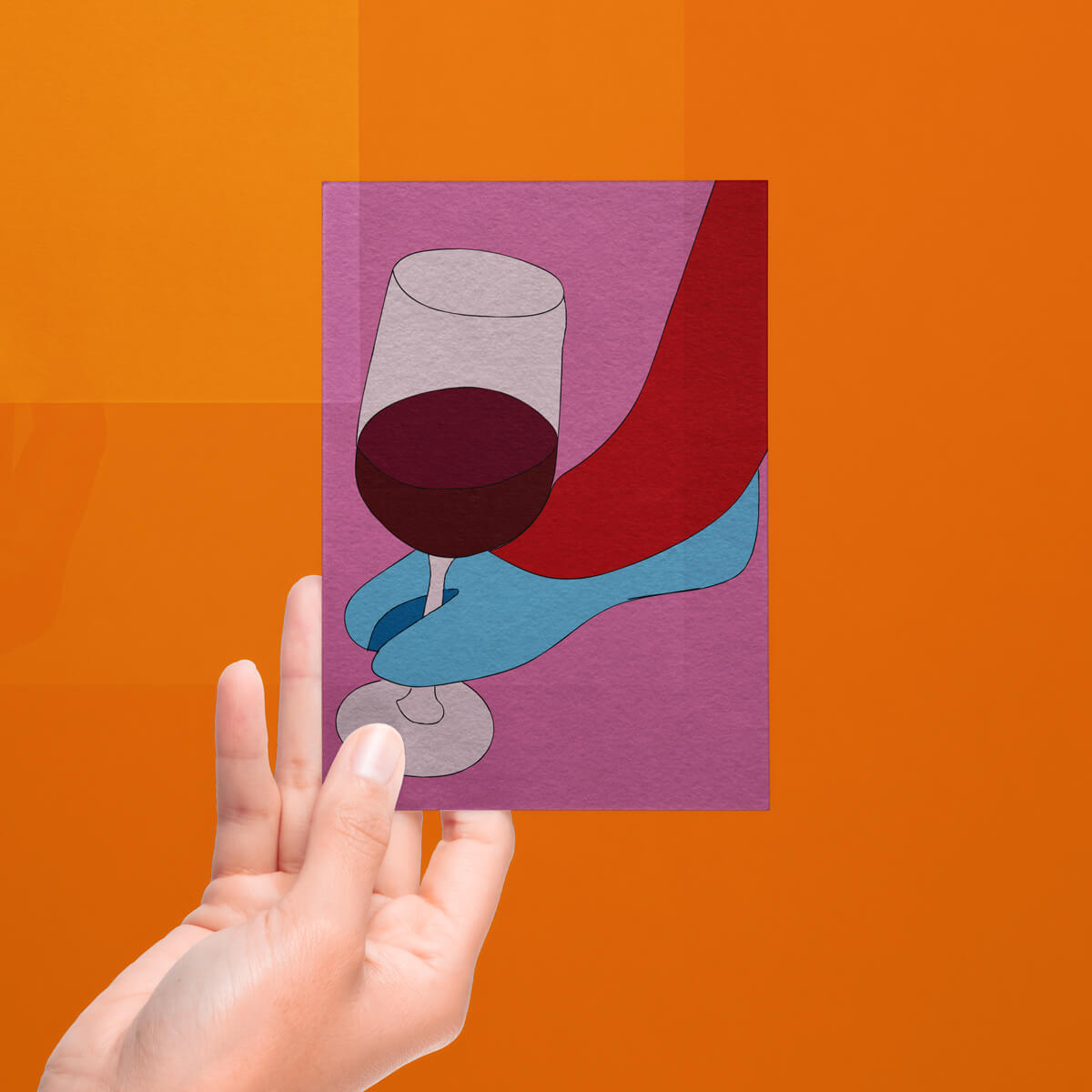 TABI WINE POSTCARD
