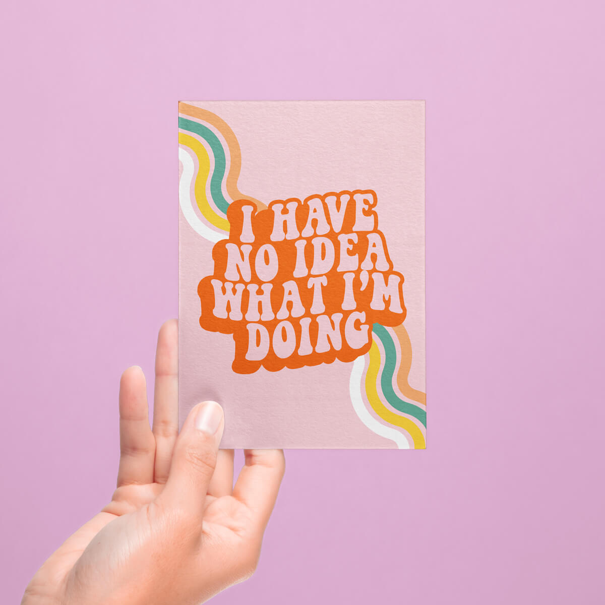 I HAVE NO IDEA WHAT I'M DOING POSTCARD - PACK OF 5 - Extreme Largeness Wholesale