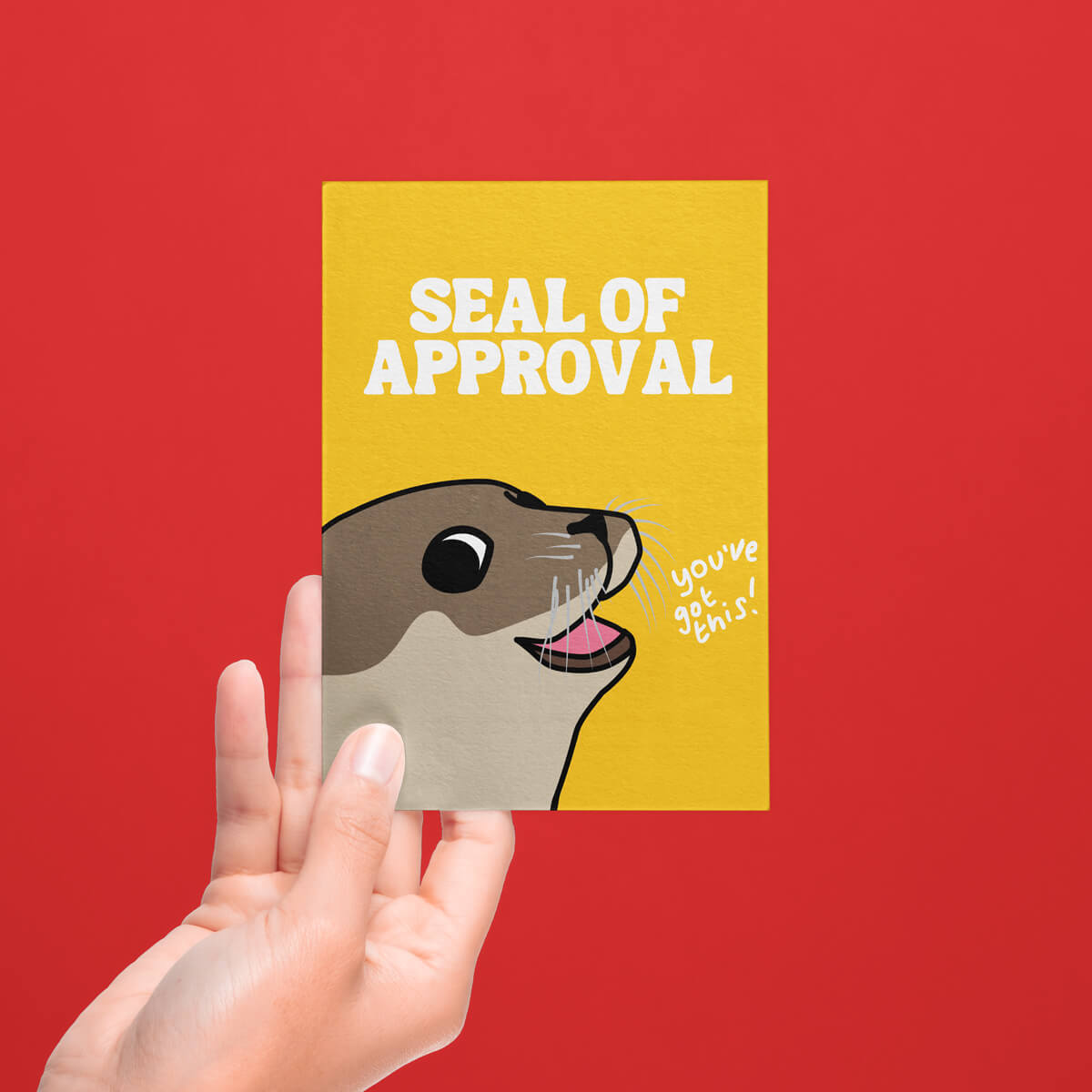 SEAL OF APPROVAL POSTCARD - PACK OF 5 - Extreme Largeness Wholesale
