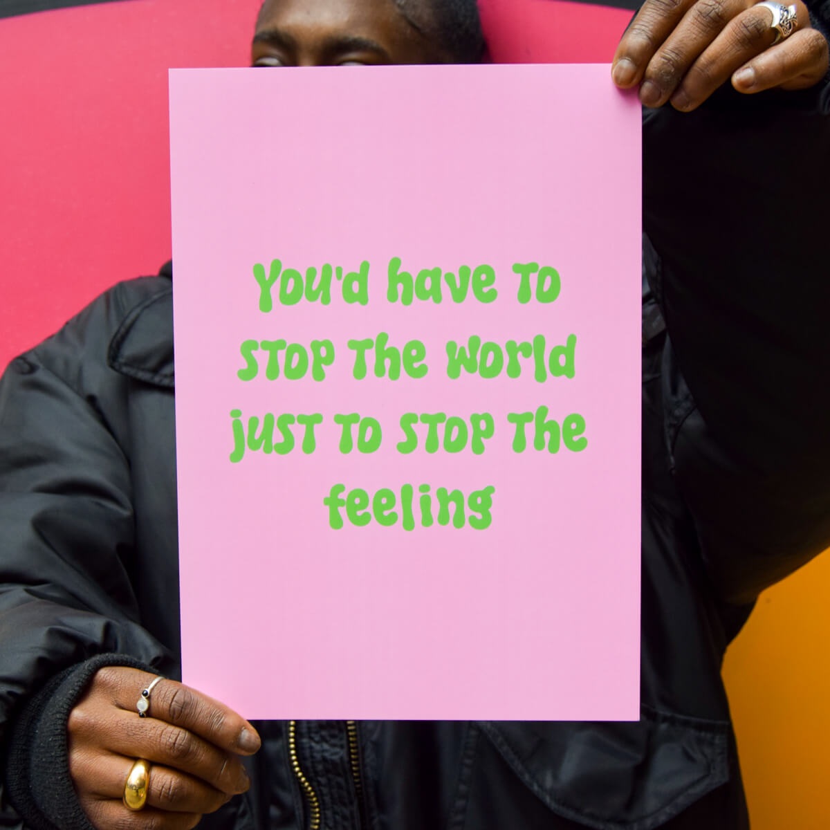 STOP THE WORLD A4 PRINT - PACK OF 3 - Extreme Largeness Wholesale