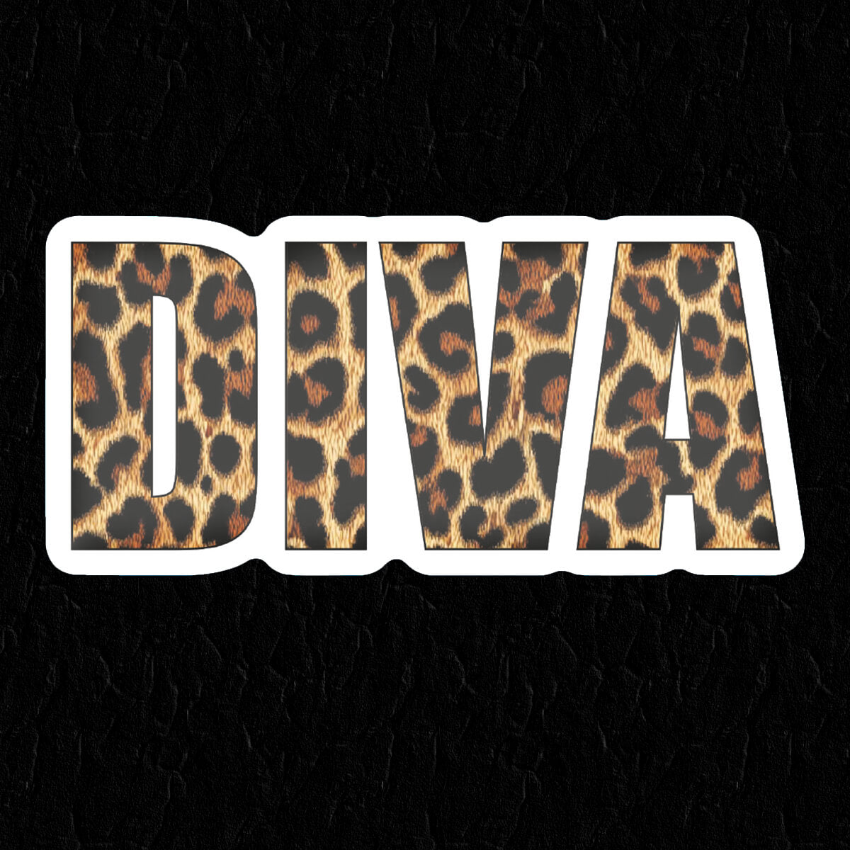 Diva Leopard Sticker • Extreme Largeness Wholesale