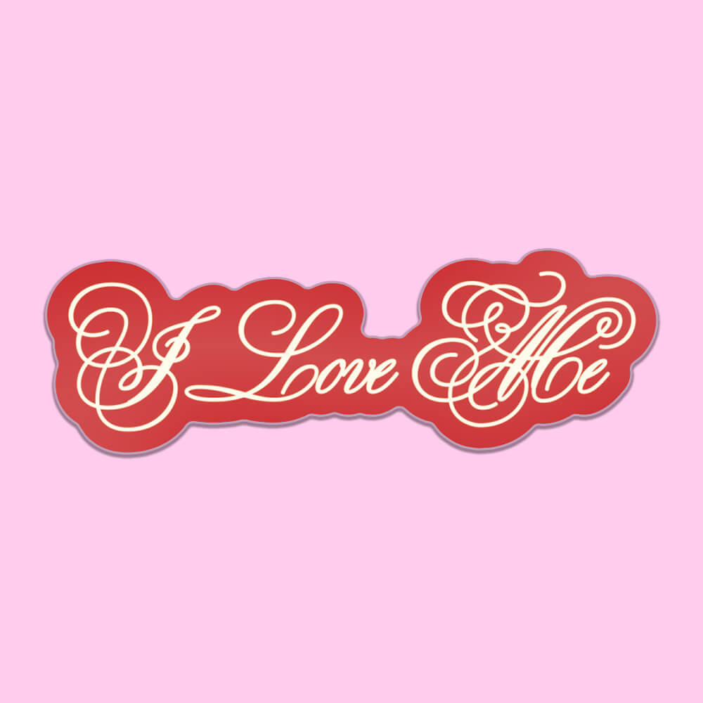 I Love Me White Sticker • Extreme Largeness Wholesale
