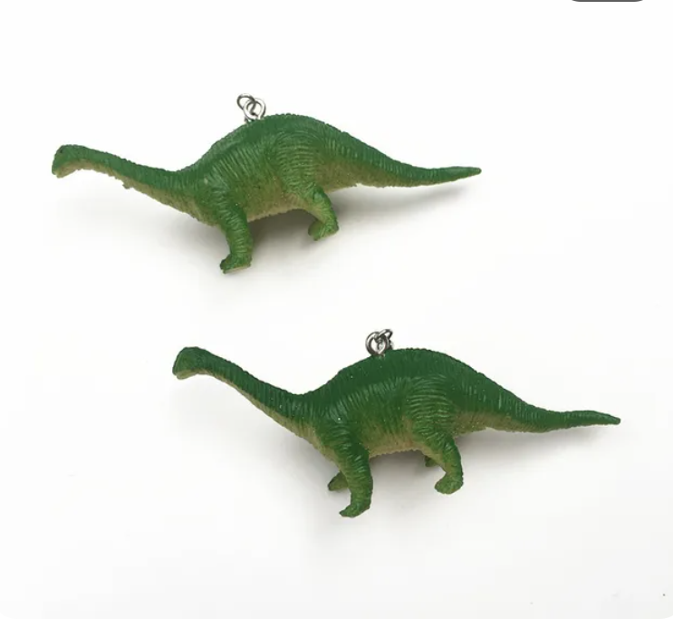 ER707 Dino Earrings Brontosaurus (Green) - Extreme Largeness Wholesale