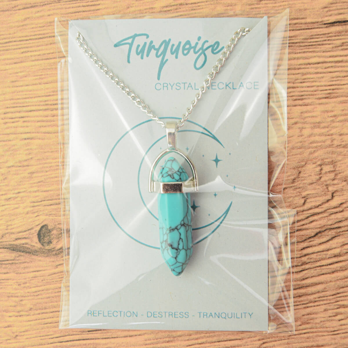 TURQUOISE WAND NECKLACE - PACK OF 5 - Extreme Largeness Wholesale