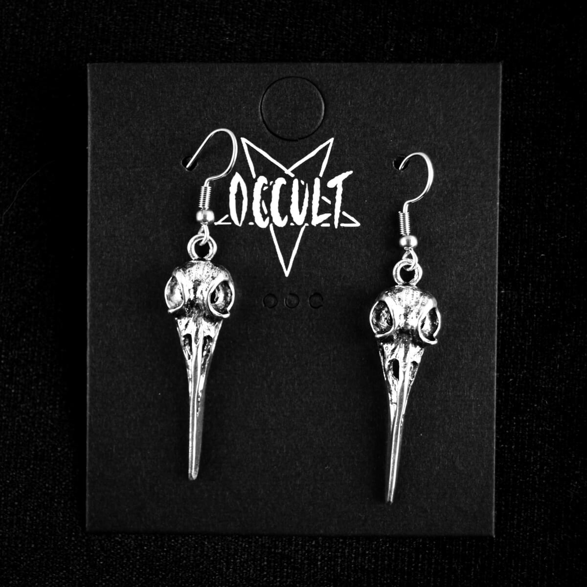 BIRD SKULL EARRINGS - PACK OF 5 - Extreme Largeness Wholesale