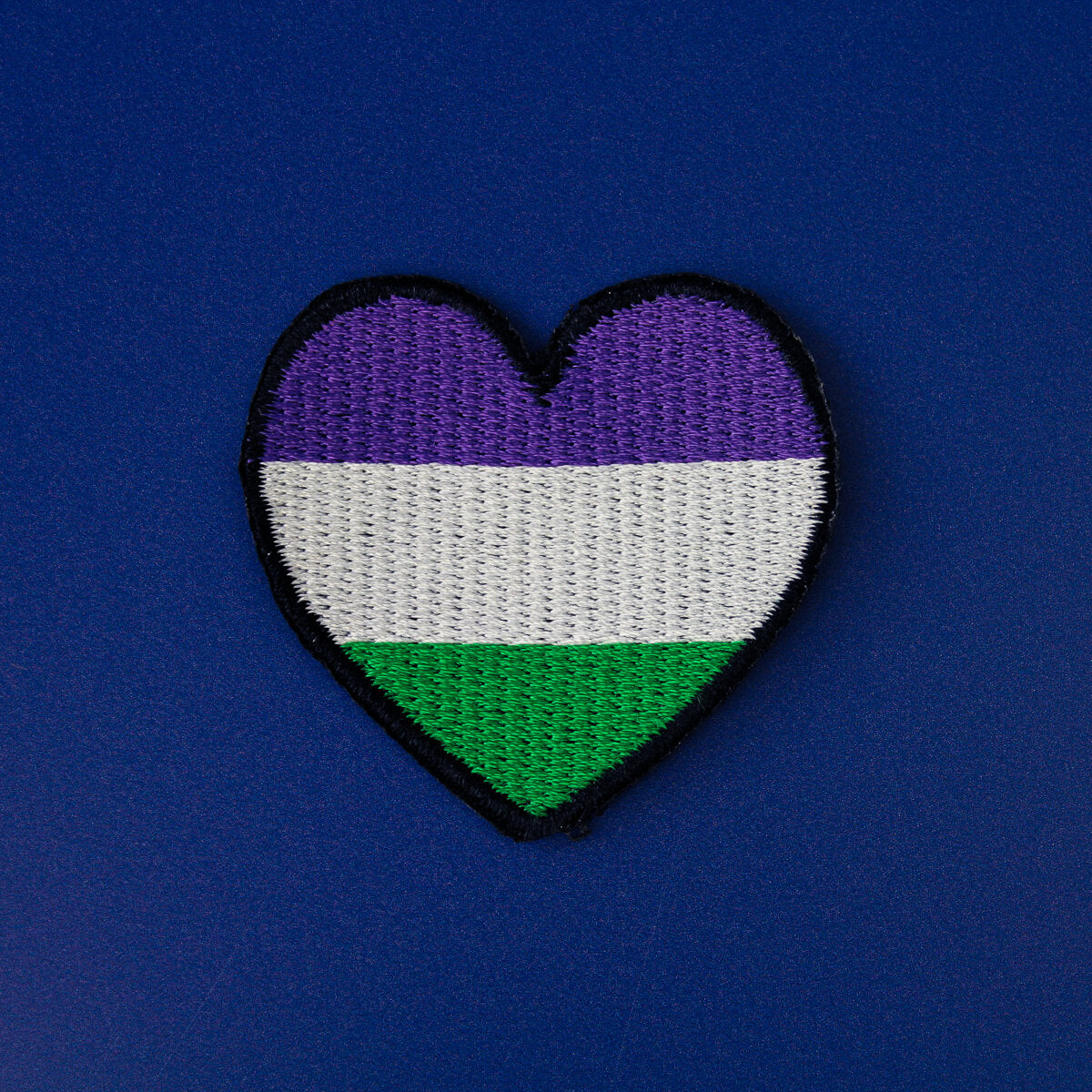 Genderqueer Heart Patch Pack Of 12 Extreme Largeness Wholesale