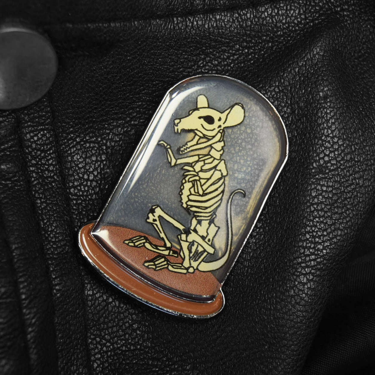 Rat Skeleton Enamel Pin | Extreme Largeness Wholesale