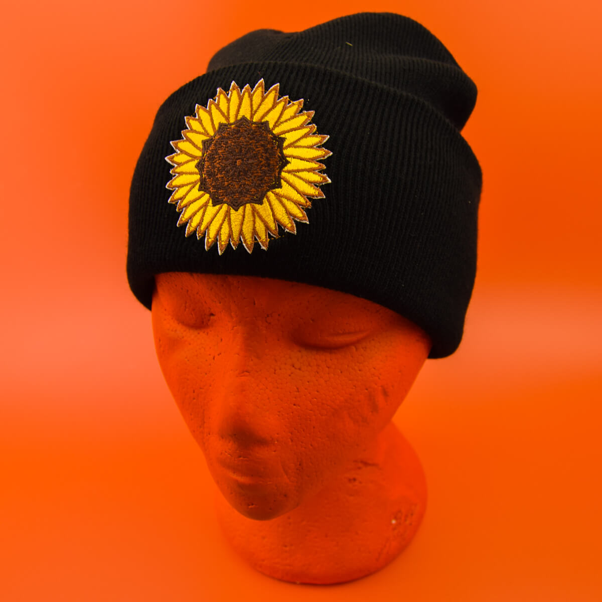 SUNFLOWER MANDALA PATCH BEANIE - PACK OF 3