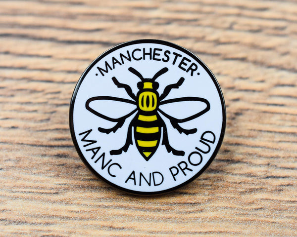 MANC & PROUD LOGO PIN - PACK OF 5 - Extreme Largeness Wholesale
