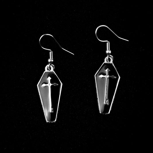 Black Coffin Earrings | Extreme Largeness Wholesale