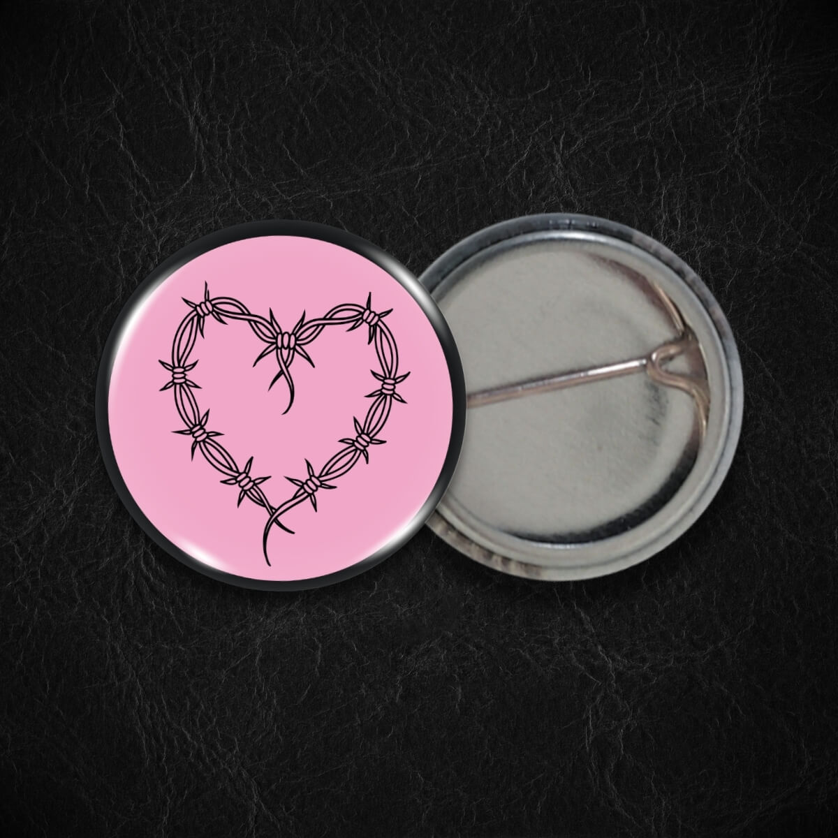 Barbed Wire Heart Badge • Extreme Largeness Wholesale