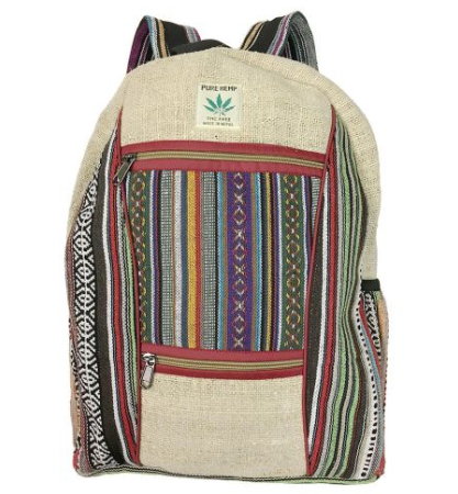 MULTI FABRIC HEMP RUCKSACK