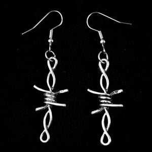BARBED WIRE TWIST EARRINGS - PACK OF 5
