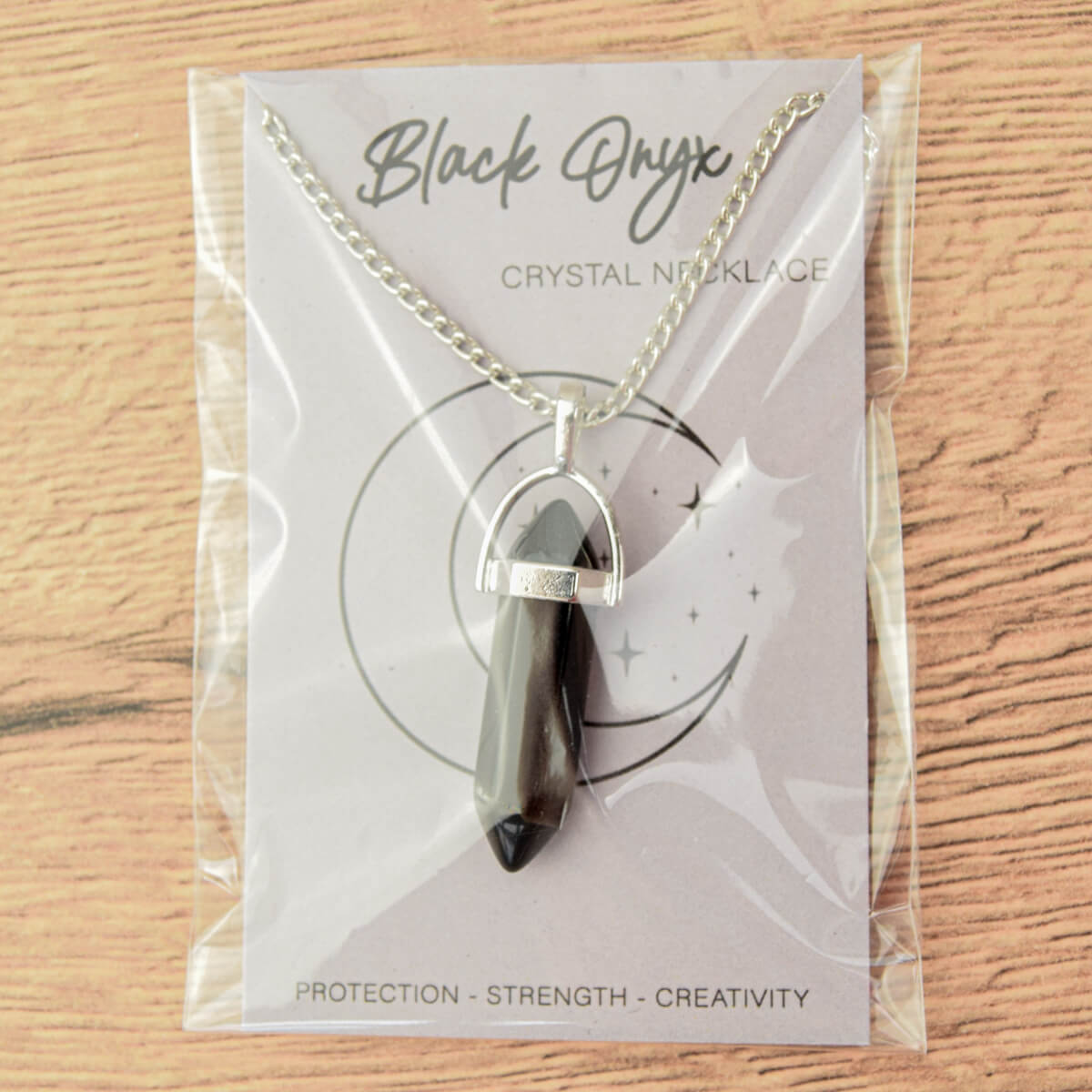 BLACK ONYX WAND NECKLACE - PACK OF 5