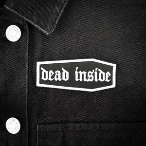 DEAD INSIDE COFFIN PATCH - PACK OF 6