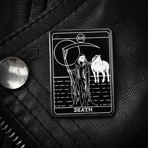 Death Tarot Card Enamel Pin | Extreme Largeness Wholesale