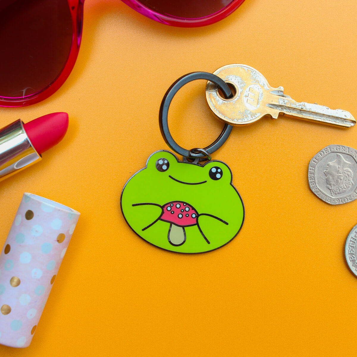 Frog & Mushroom Keyring | Extreme Largeness Wholesale