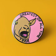 GREATEST OF ALL TIME ENAMEL PIN - PACK OF 5