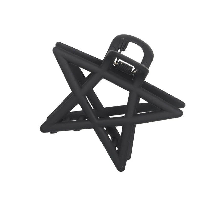 ACCS26 Pentagram Hair Clip Black