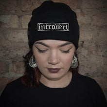 INTROVERT GOTHIC PATCH BLACK BEANIE - PACK OF 3