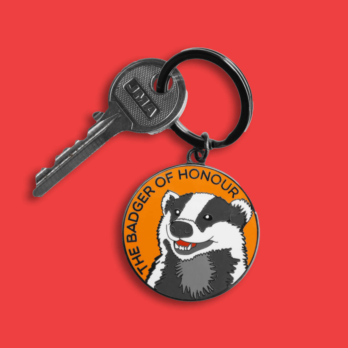 BADGER OF HONOUR KEYRING - PACK OF 5 - Extreme Largeness Wholesale