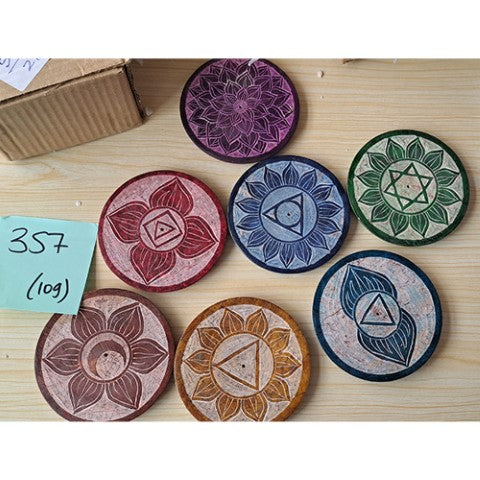 LIFE357 CHAKRA SOAP STONE INCENSE HOLDER