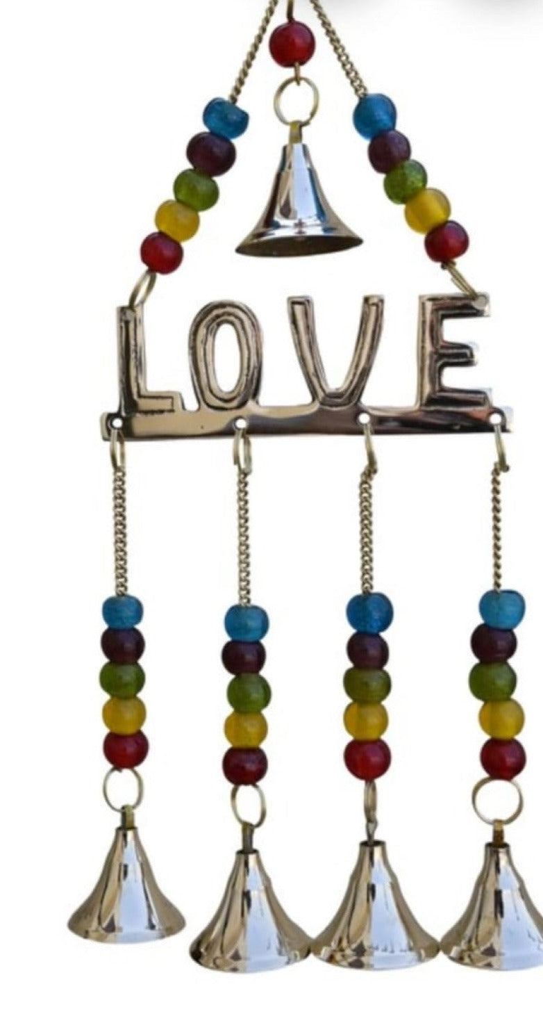 LIFE619 LOVE Beads and Bells Windchime