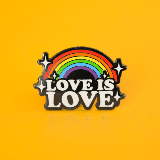 LOVE IS LOVE ENAMEL PIN - PACK OF 5