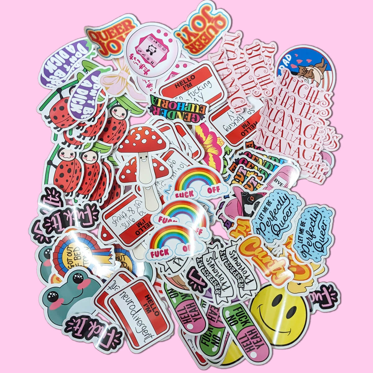 Mixed Pack 100 Stickers - Extreme Largeness Wholesale