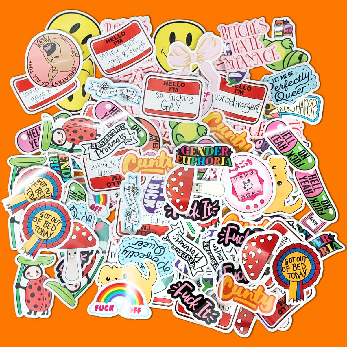 Mixed Pack 100 Stickers - Extreme Largeness Wholesale