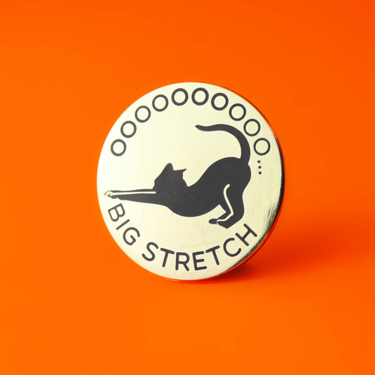 Ooo Big Stretch Enamel Pin | Extreme Largeness Wholesale