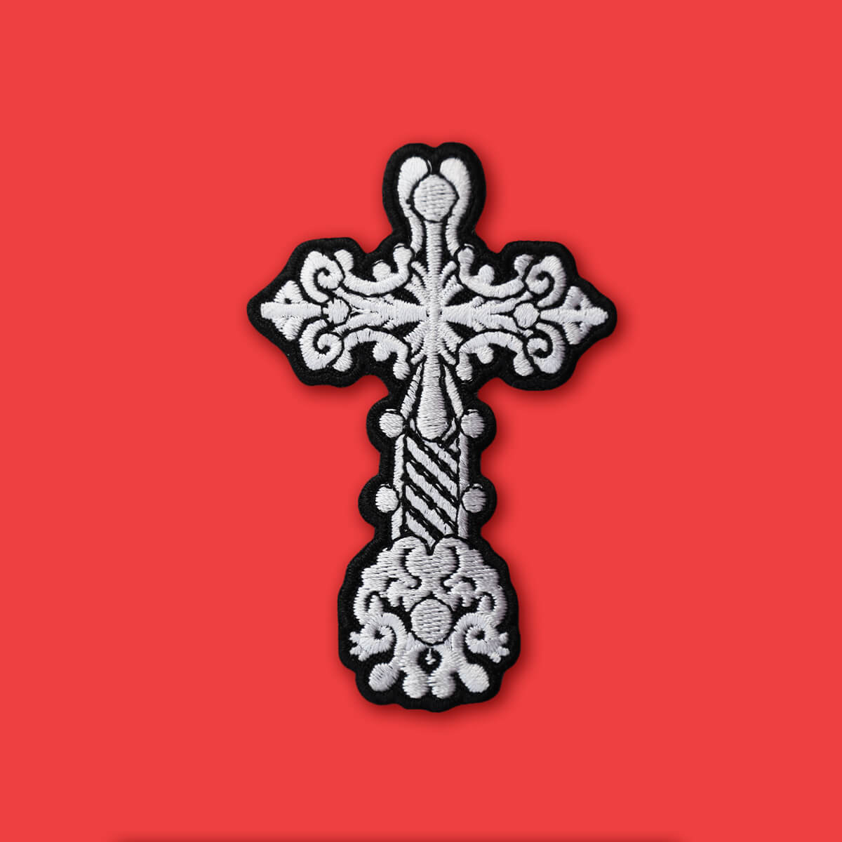 ORNATE CROSS PATCH - PACK OF 6 - Extreme Largeness Wholesale