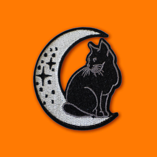 CAT ON MOON PATCH - PACK OF 6