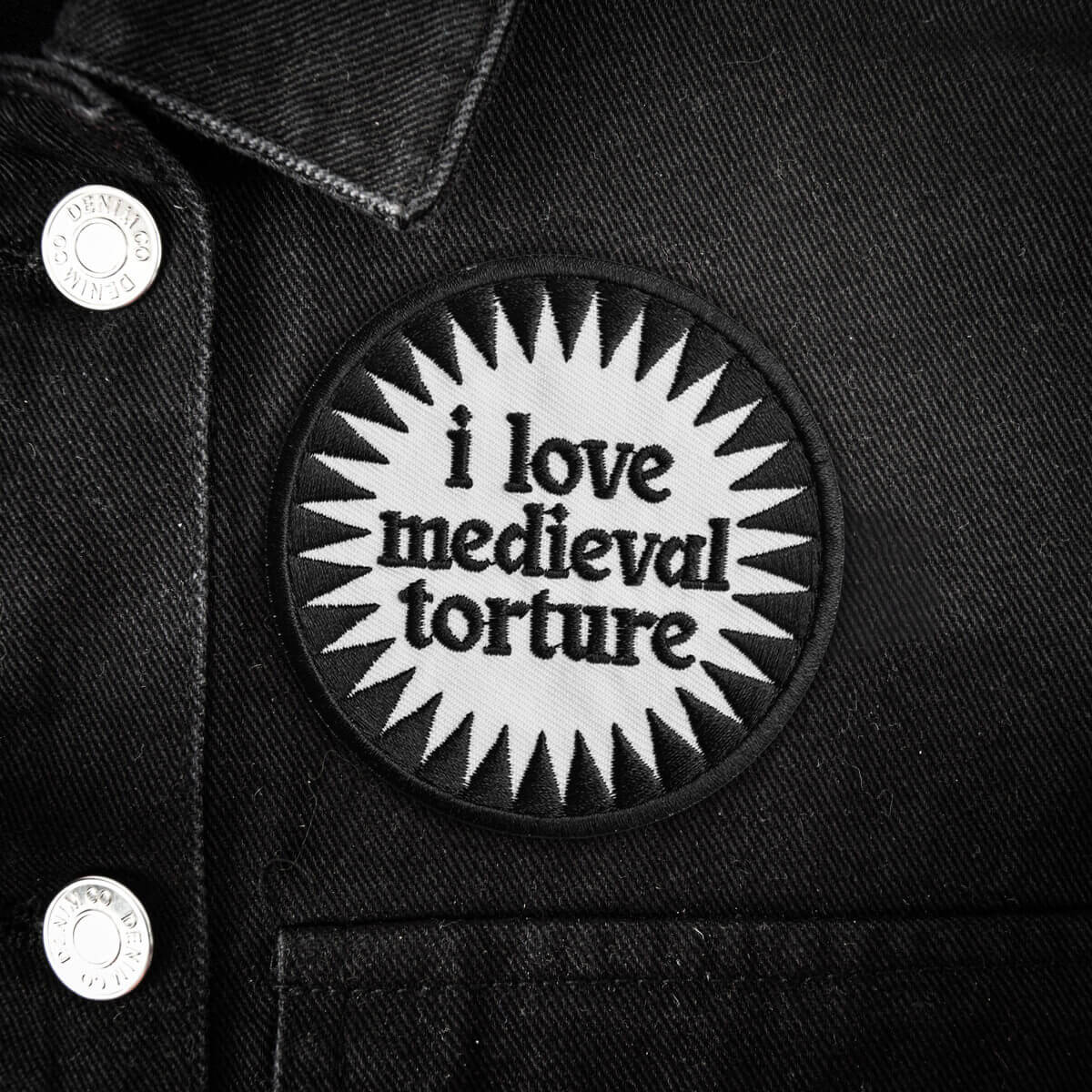 I LOVE MEDIEVAL TORTURE PATCH - PACK OF 6 - Extreme Largeness Wholesale