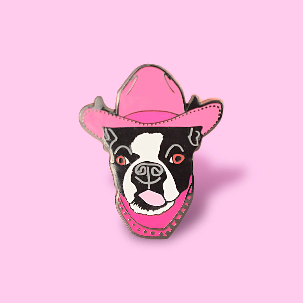 DOG COWBOY ENAMEL PIN - PACK OF 5 - Extreme Largeness Wholesale