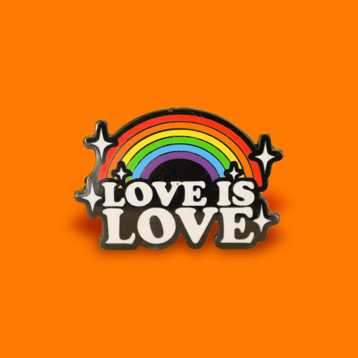 LOVE IS LOVE ENAMEL PIN - PACK OF 5 - Extreme Largeness Wholesale