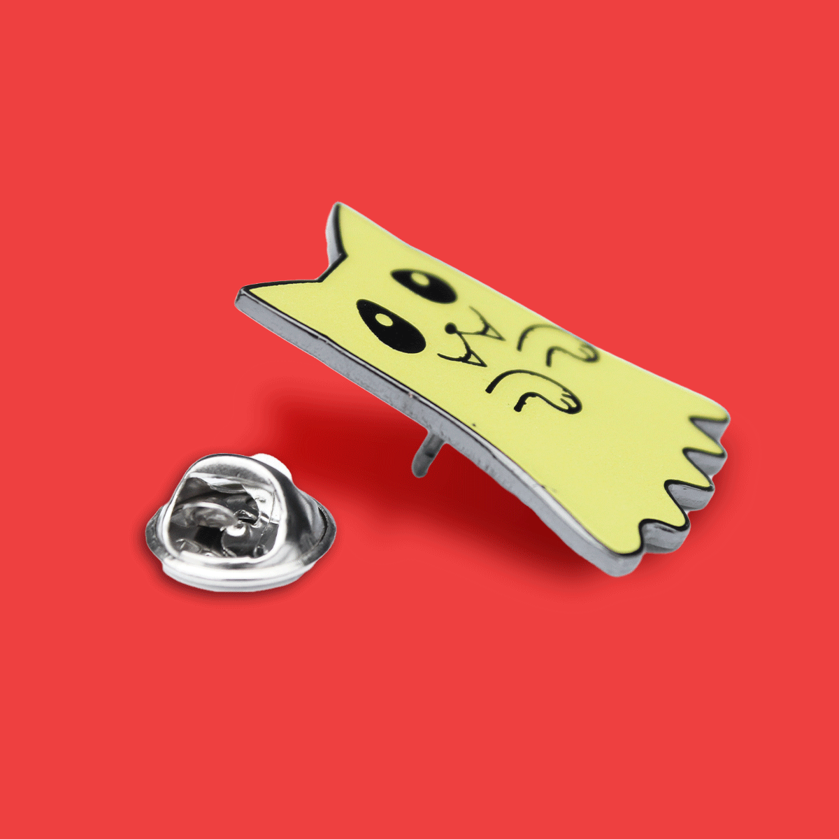 CAT GHOST ENAMEL PIN - PACK OF 5