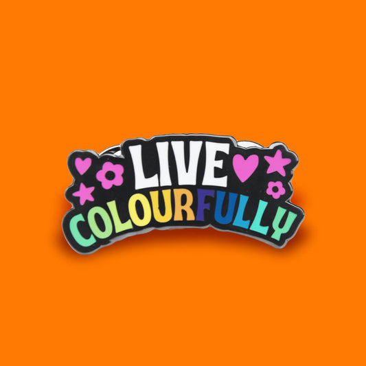 LIVE COLOURFULLY ENAMEL PIN - PACK OF 5