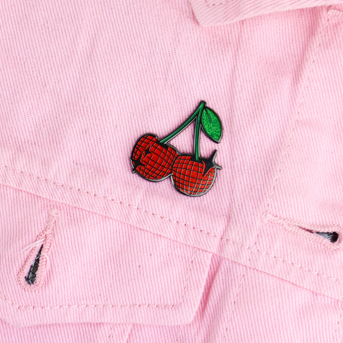 Disco Cherries Enamel Pin • Extreme Largeness Wholesale