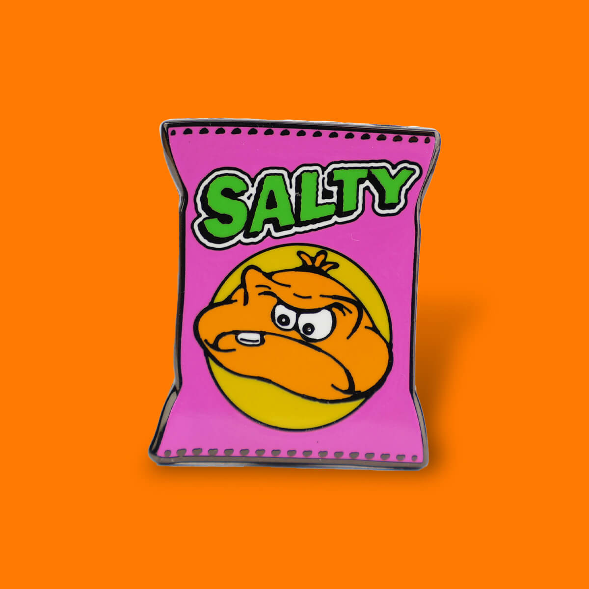 Salty Crisps Enamel Pin • Extreme Largeness Wholesale