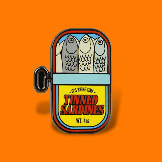 PIN349_Tinned_Sardines_Enamel_Pin_1 - Extreme Largeness Wholesale
