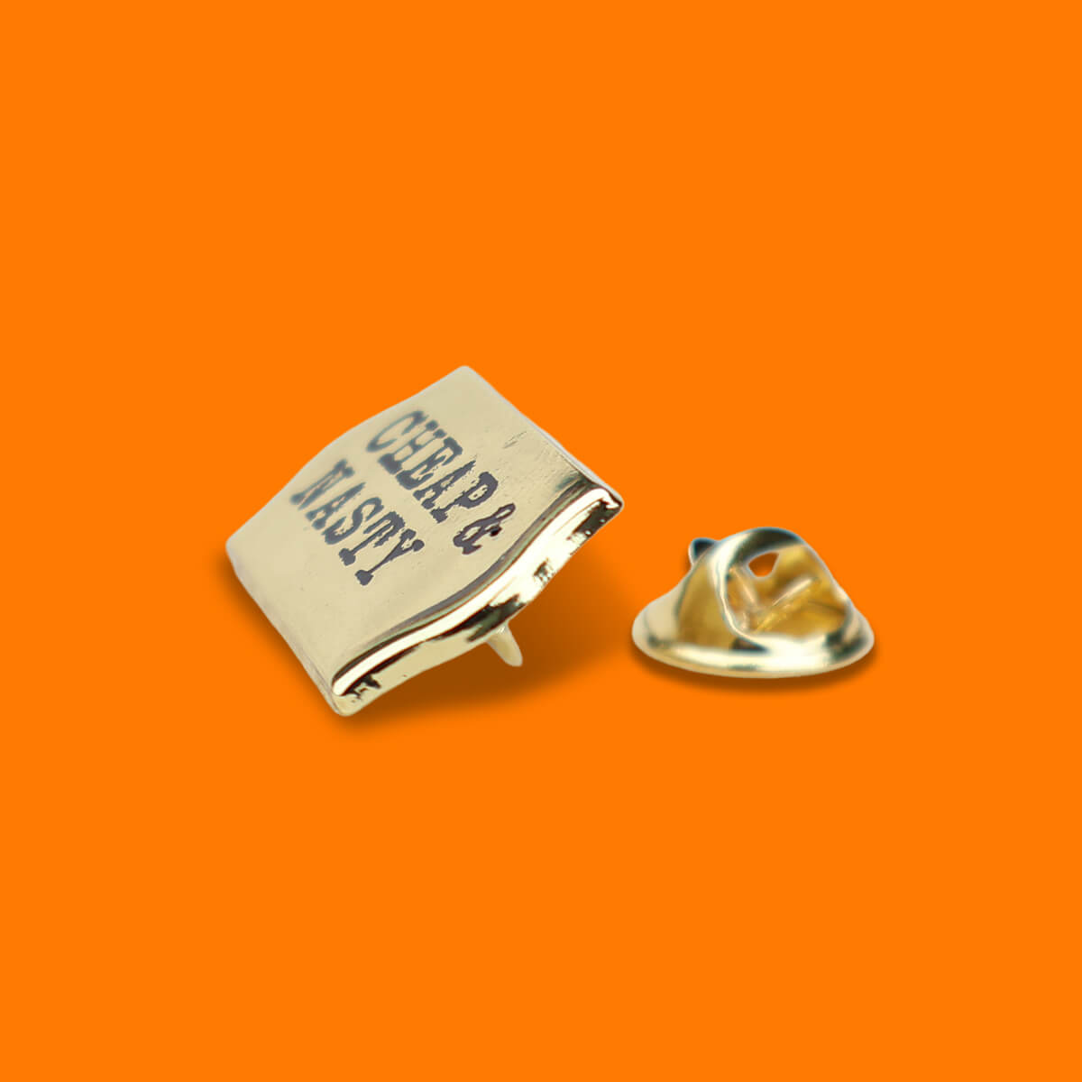 Cheap & Nasty Enamel Pin • Extreme Largeness Wholesale